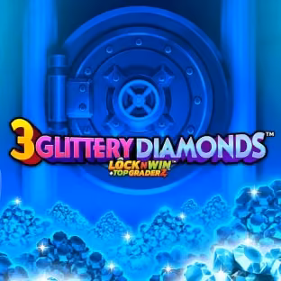3 Glittery Diamonds game by PearFiction Studios – logo hosted on Wonaco Casino