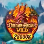Dragons of Arcane Wild slot icon by Foxium, available at Wonaco Casino